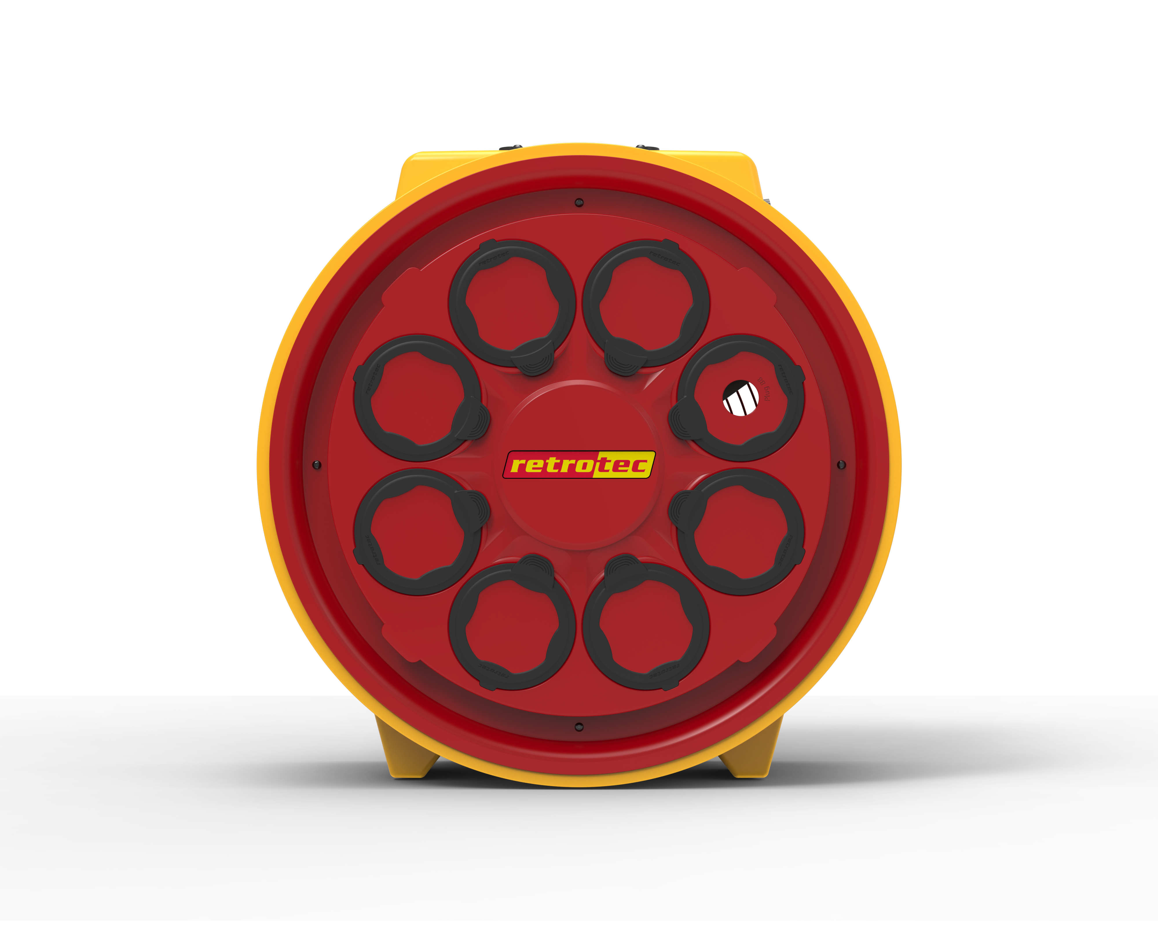 Commercial air leakage testing large fan